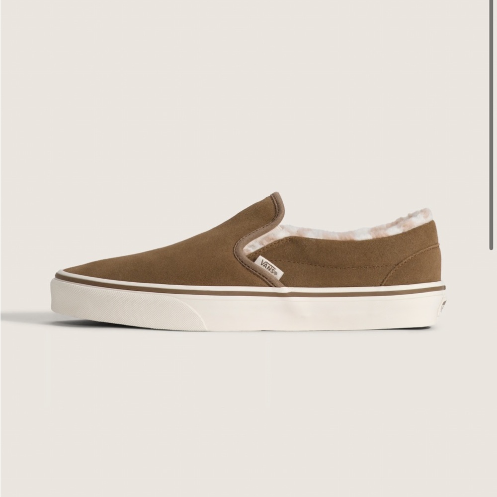 Vans Brown Classic Slip-On Loafers - Picture 3 of 5